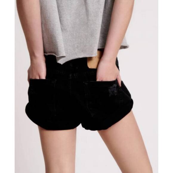 One Teaspoonlow waist bandits short in double  black -30 - NWT - Picture 5 of 9